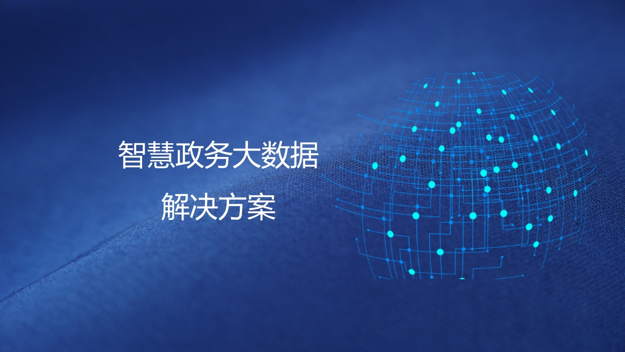 智慧政务大数据解决方案[65页PPT]